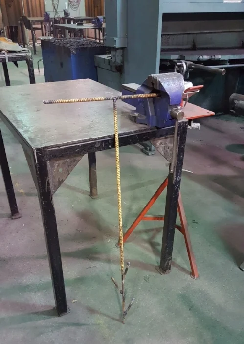 Someone in my class said I should paint it. Then they quietly retracted their suggested as it is common knowledge that painting rebar just makes an ugly thing uglier.