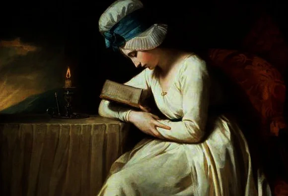 Serena reading by George Romney