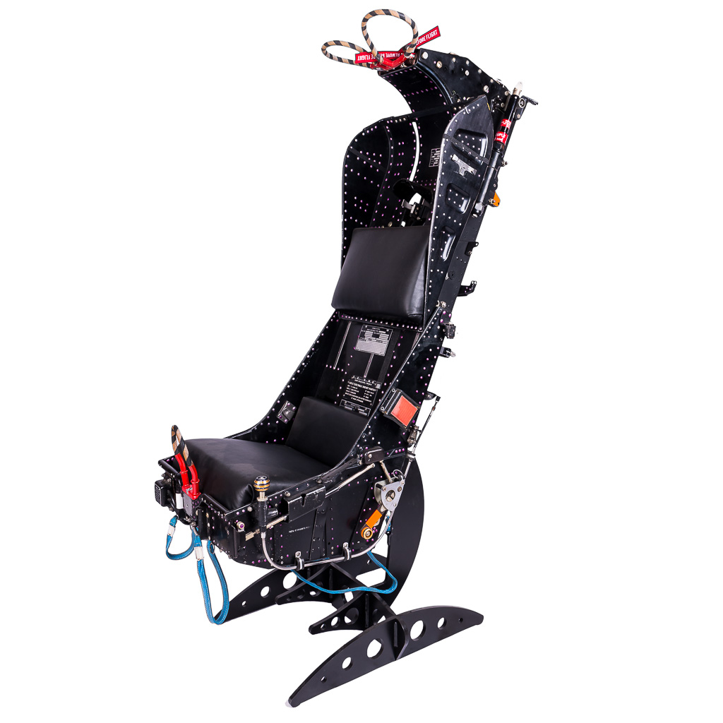  STYLISH AND VERY UNUSUAL MARTIN BAKER AIRCRAFT EJECTION SEAT c.1974 