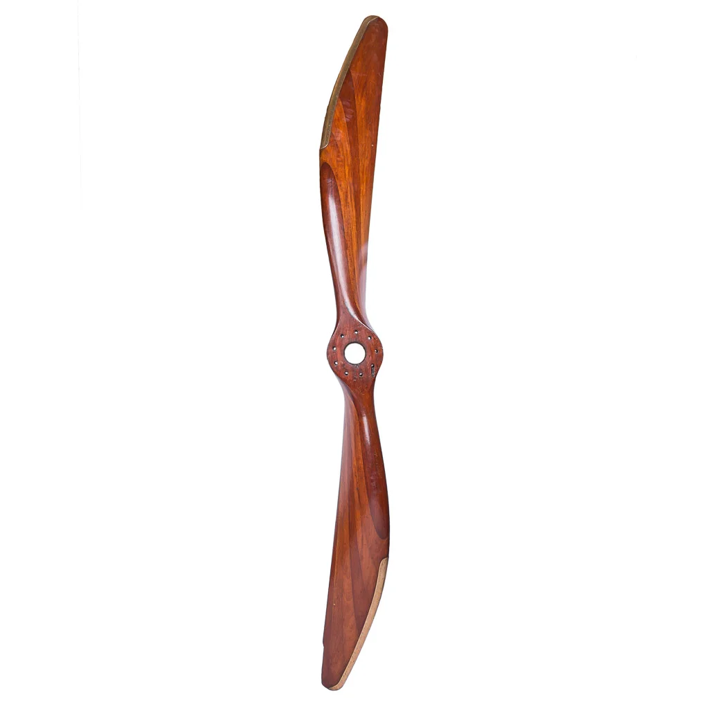 Antique early 20th century mahogany two-blade propeller circa 1918 by AIRCO