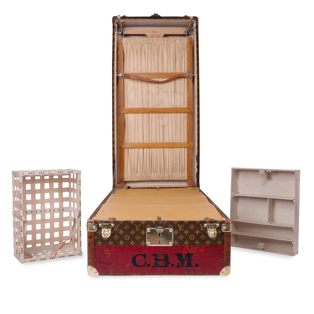 Very unusual Louis Vuitton wardrobe trunk, circa 1930