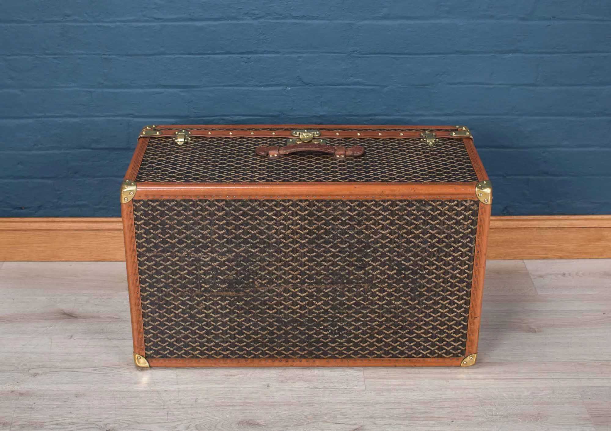 A small Goyard trunk, France, circa 1910