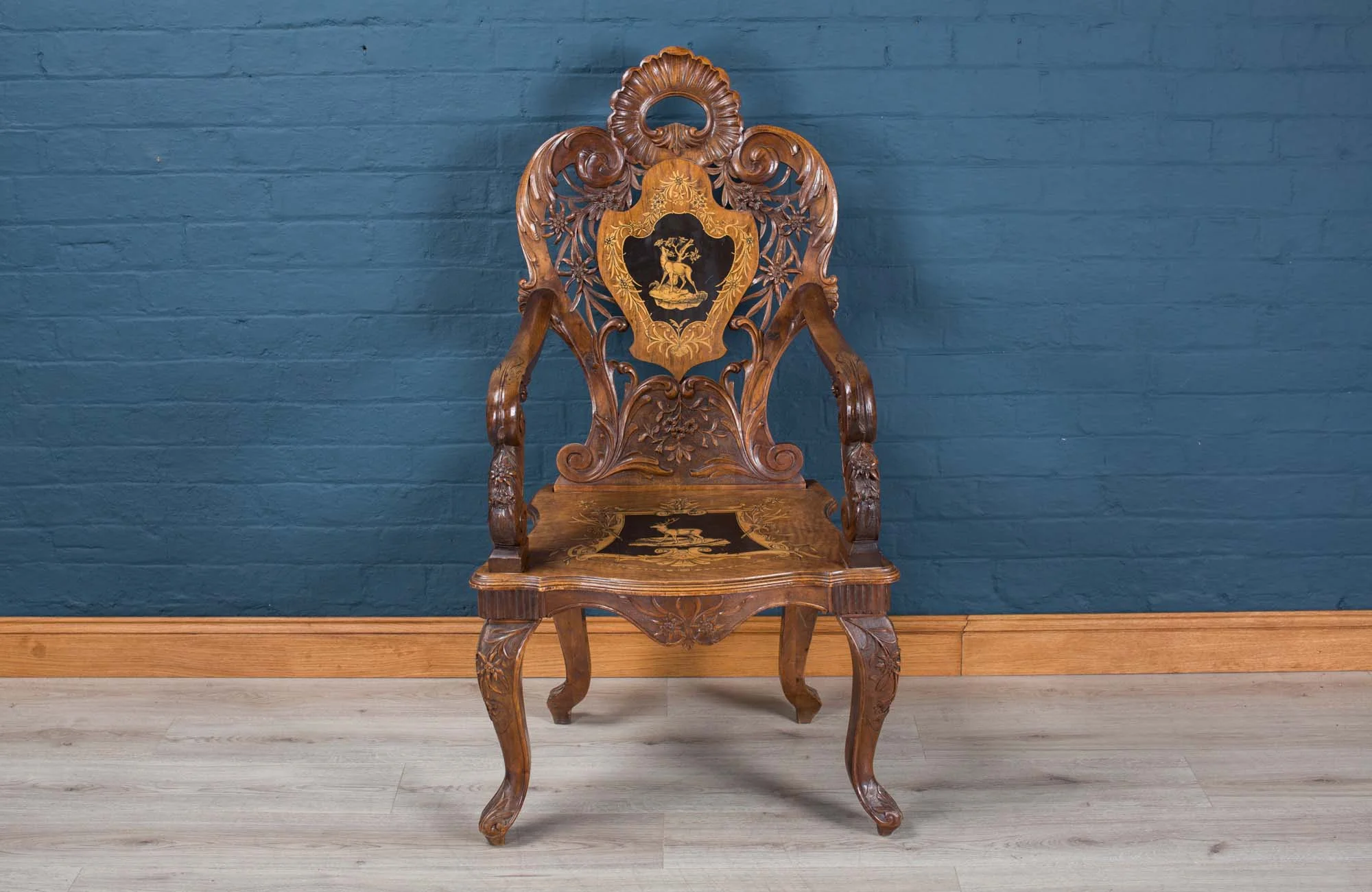 Black Forest armchair, circa 1900