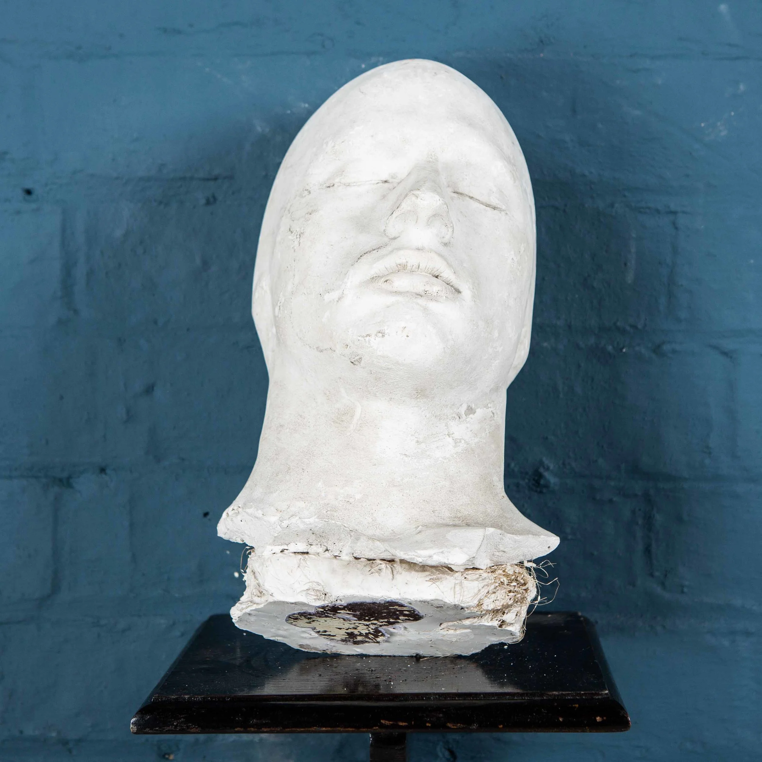 A rare death mask inplaster, France, early 19th century