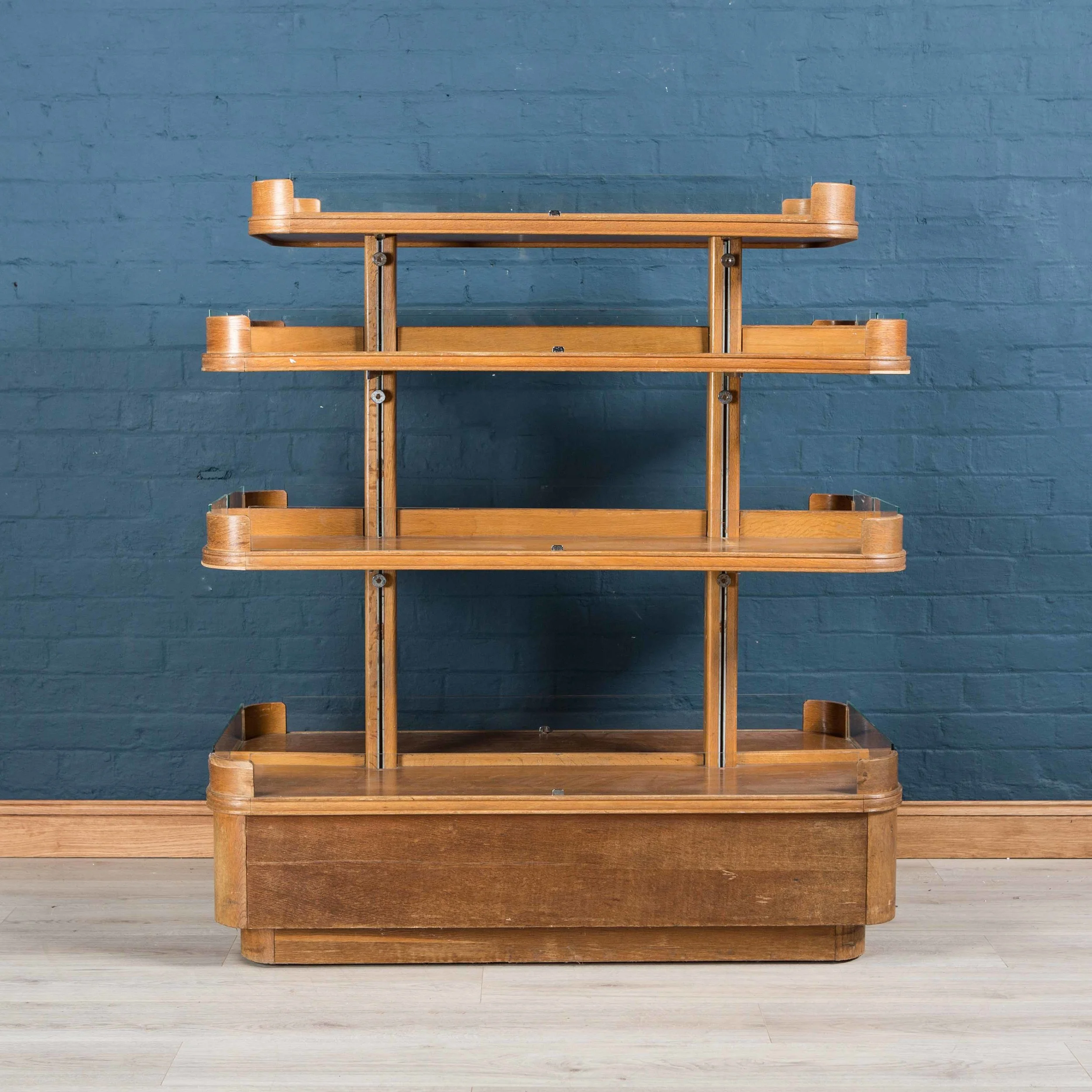 Mid 20th century oak haberdashery stand