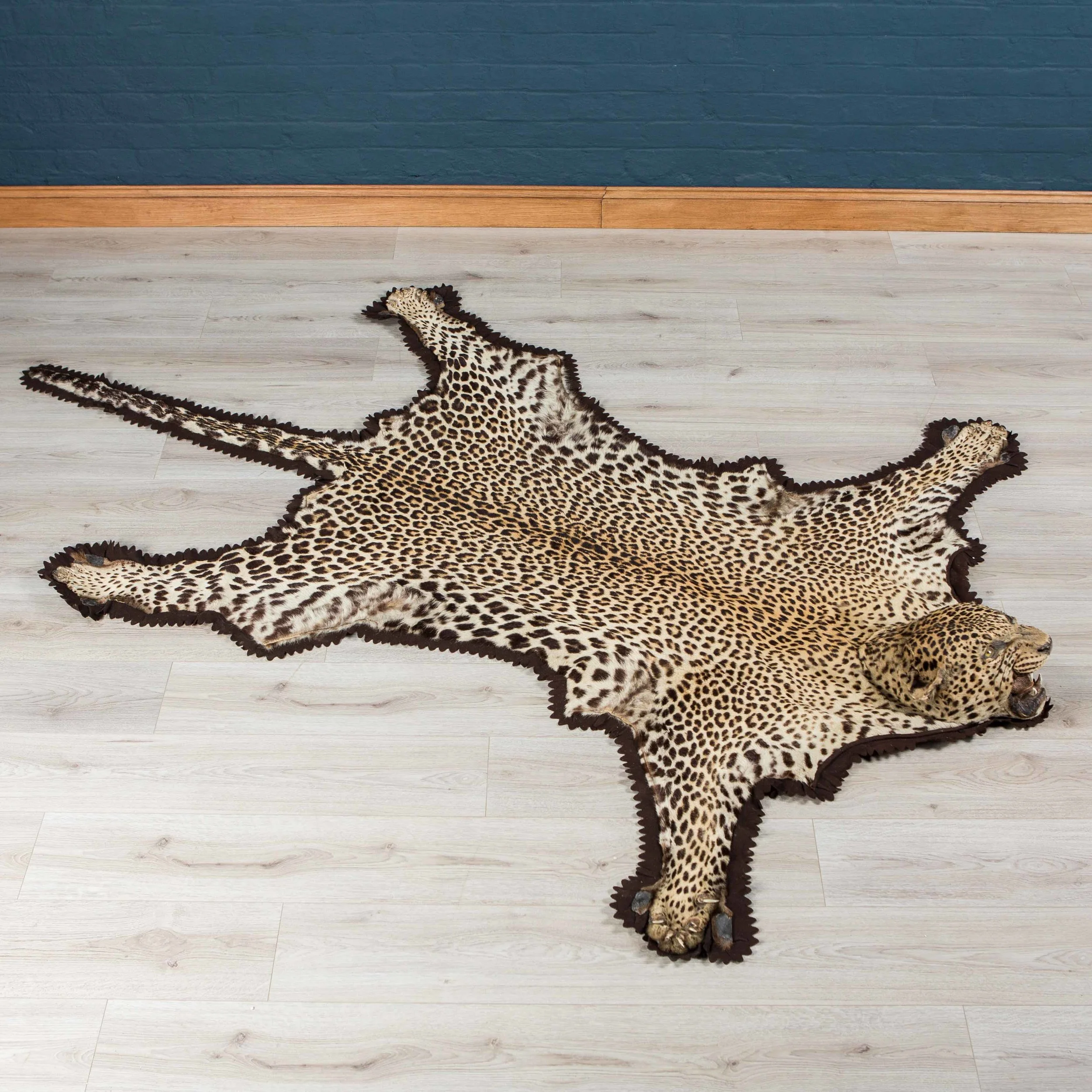 Leopard skin rug by Rowland Ward, circa 1910