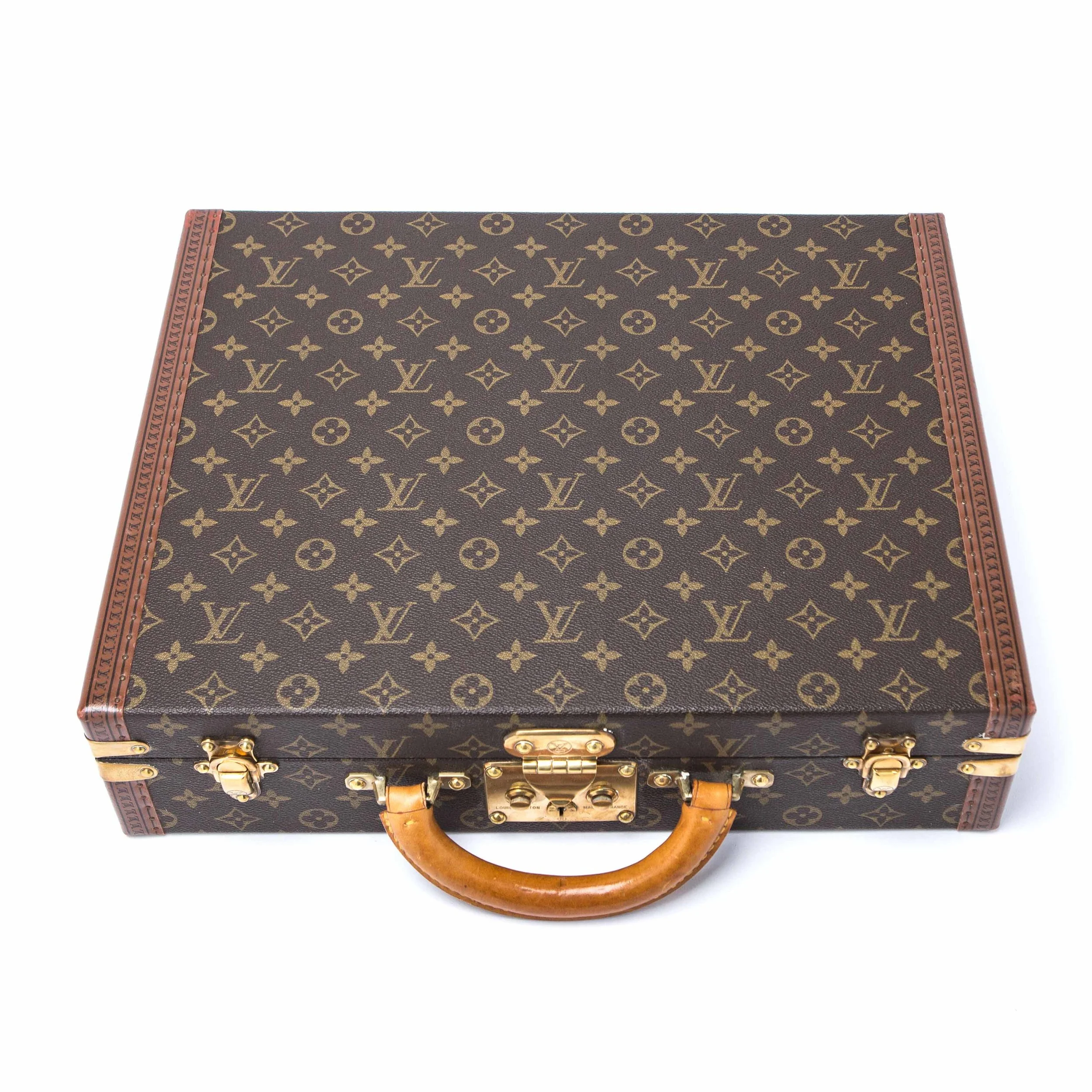 A Louis Vuitton President case with keys, late 20th century