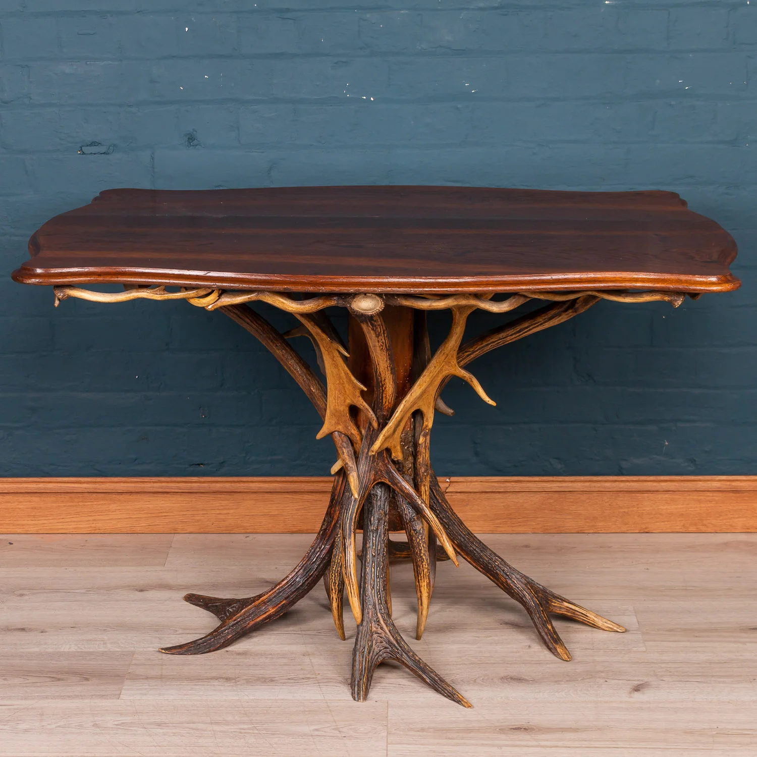 Fantastic antler horn dining table, Black Forest, Germany, circa 1930