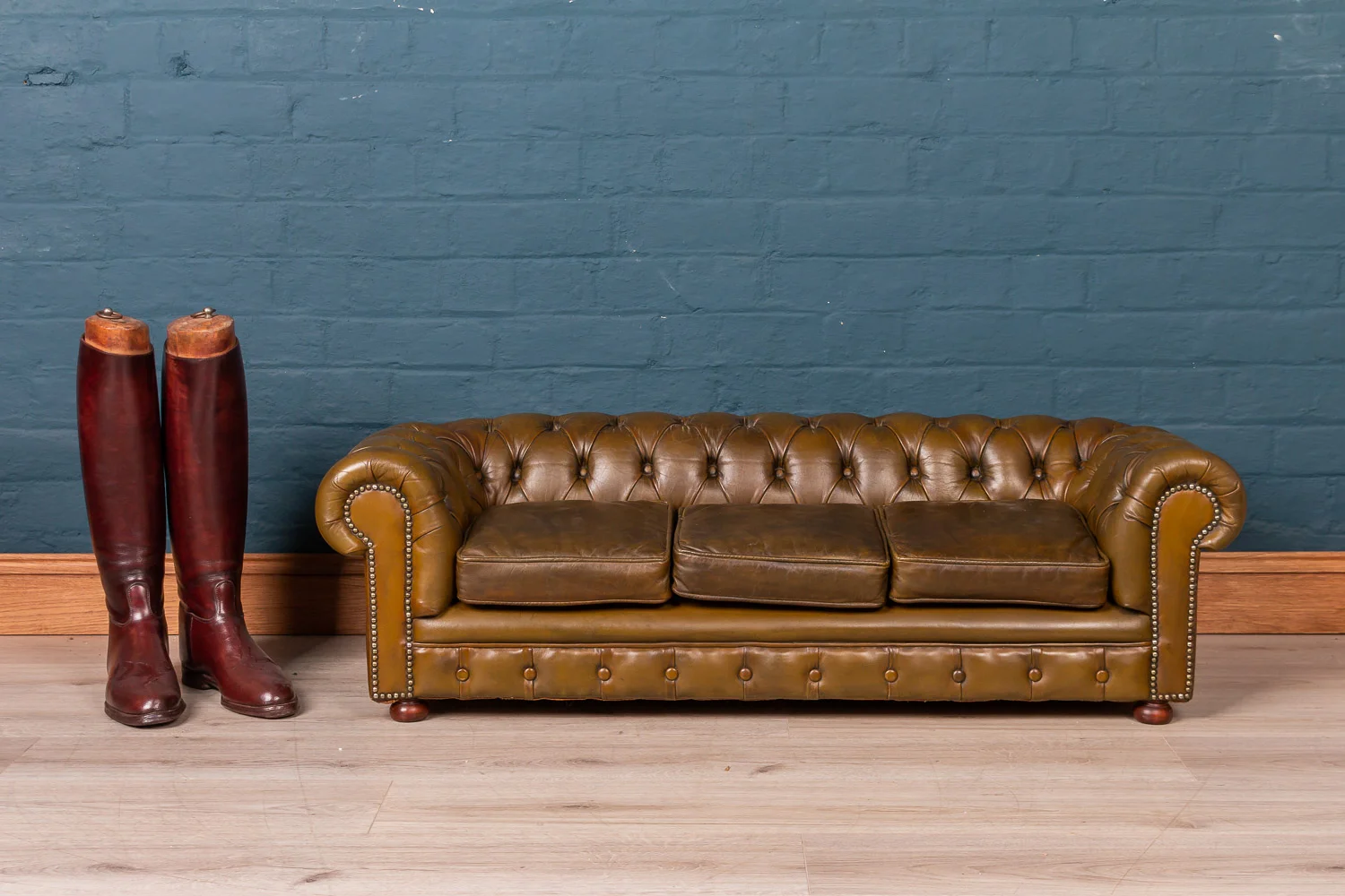 Extremely rare miniature Chesterfield sofa, mid 20th century