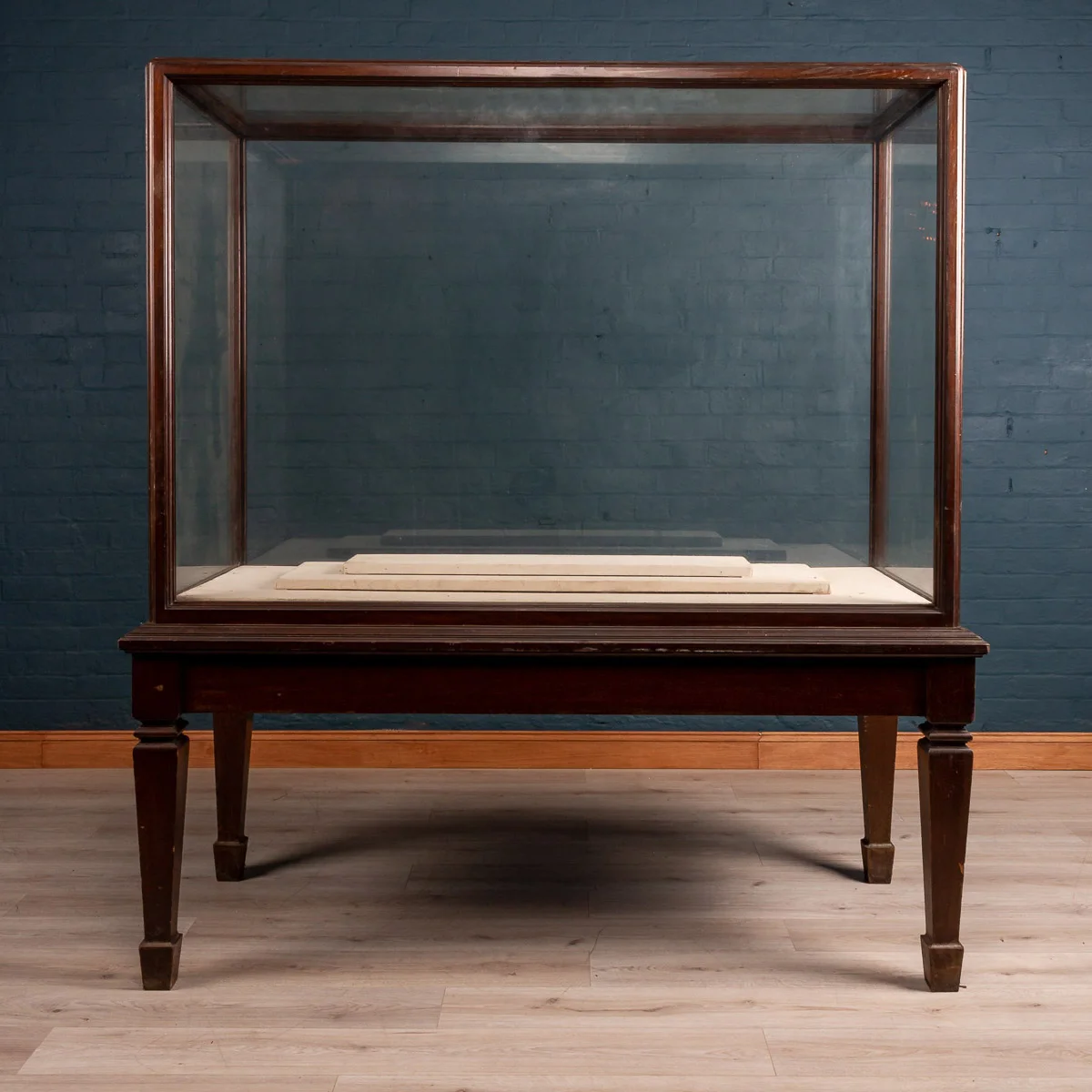 A Victorian mahogany and glass museum display cabinet, circa 1880