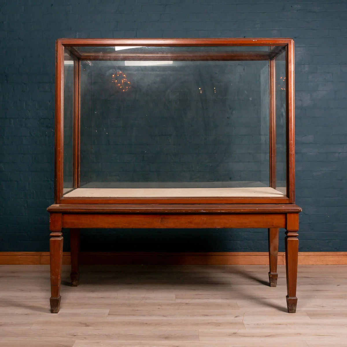 A Victorian mahogany and glass museum display cabinet, circa 1880