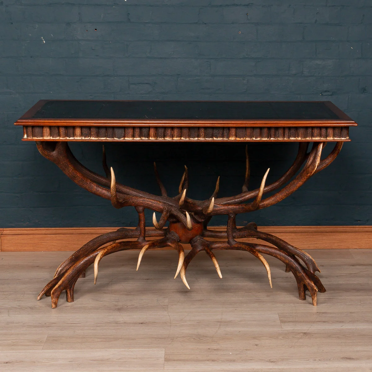 An antler library table by Anthony Redmile, London, circa 1970