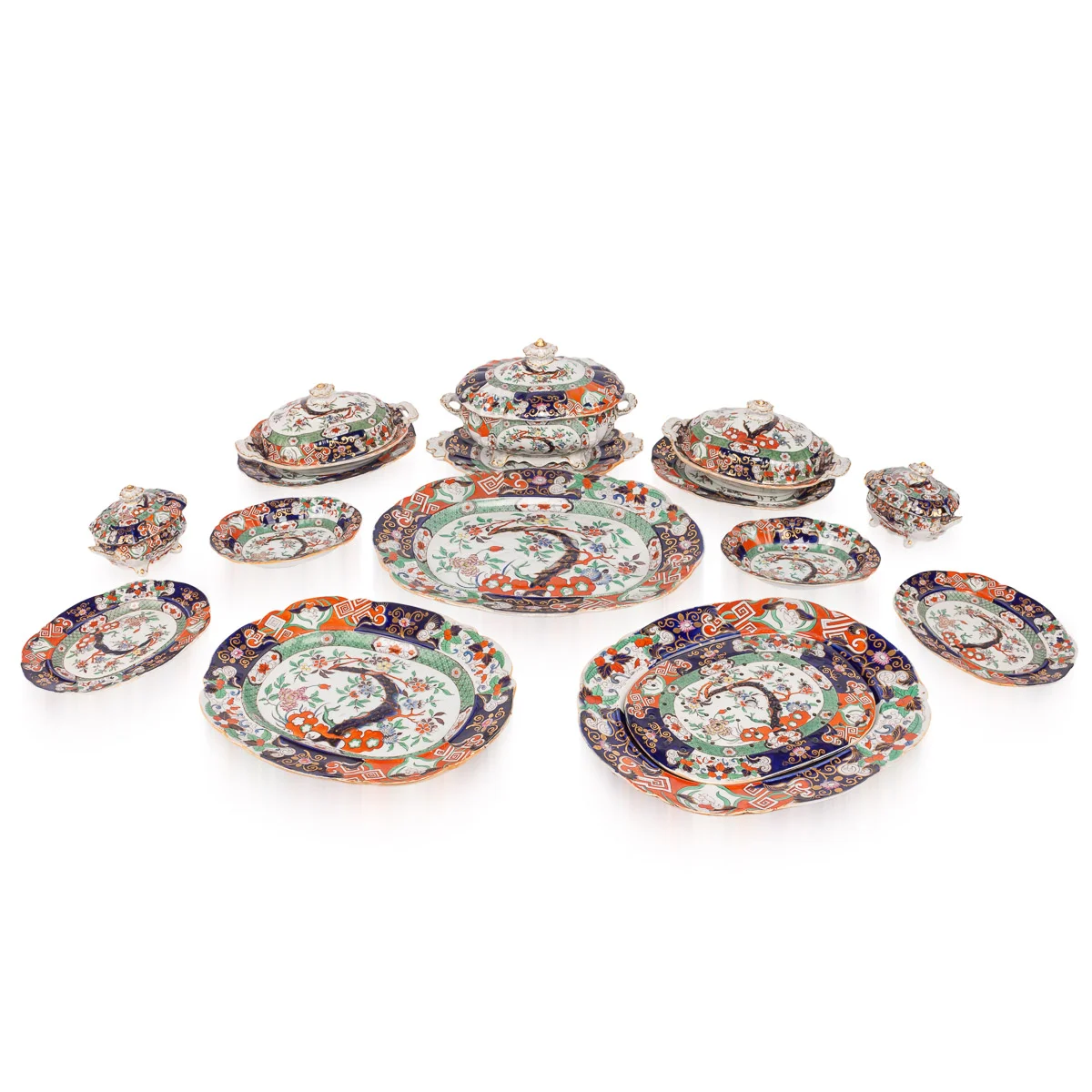 A large dinner service by Mason's, England, late 19th century