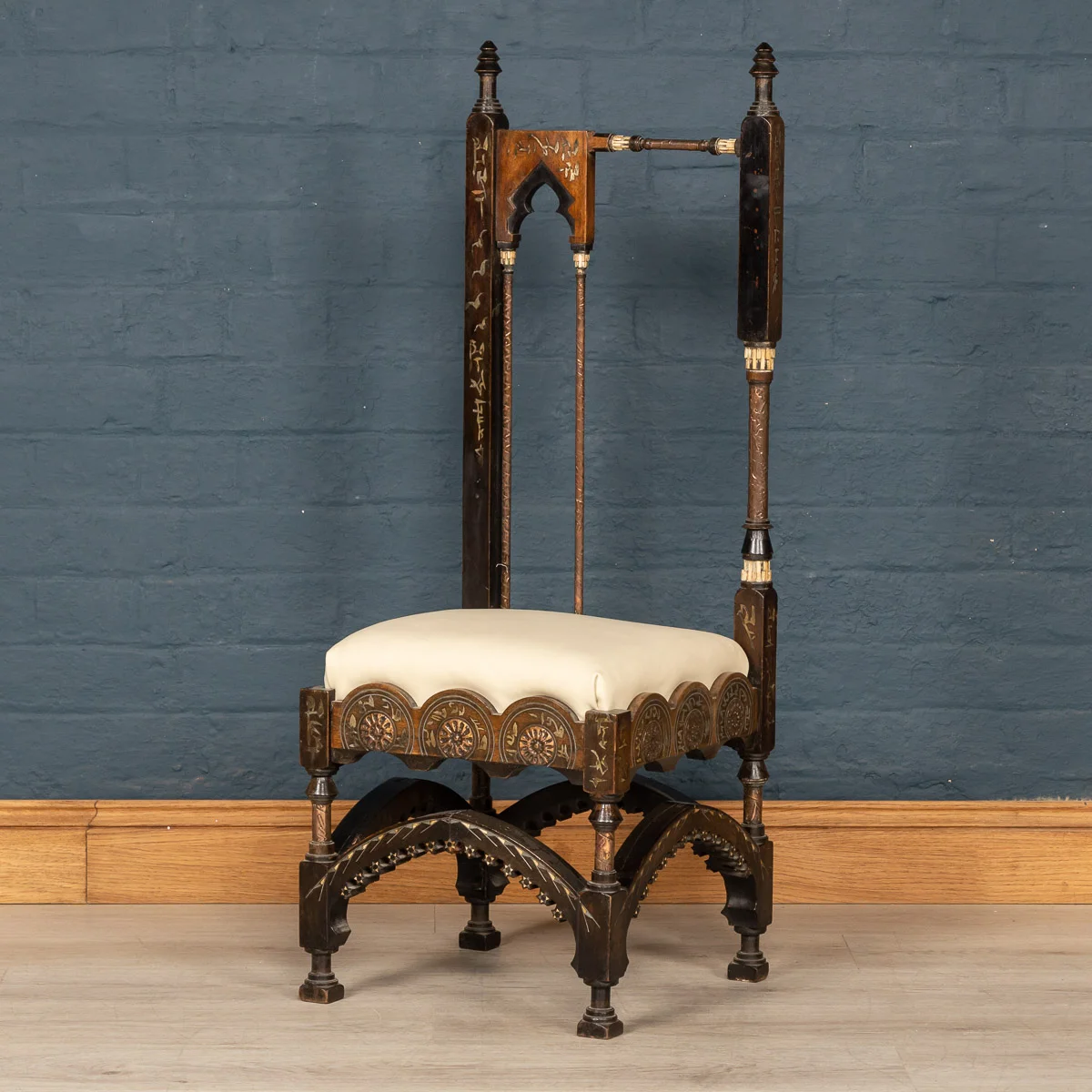 A side chair by Carlo Bugatti, Italy, circa 1880