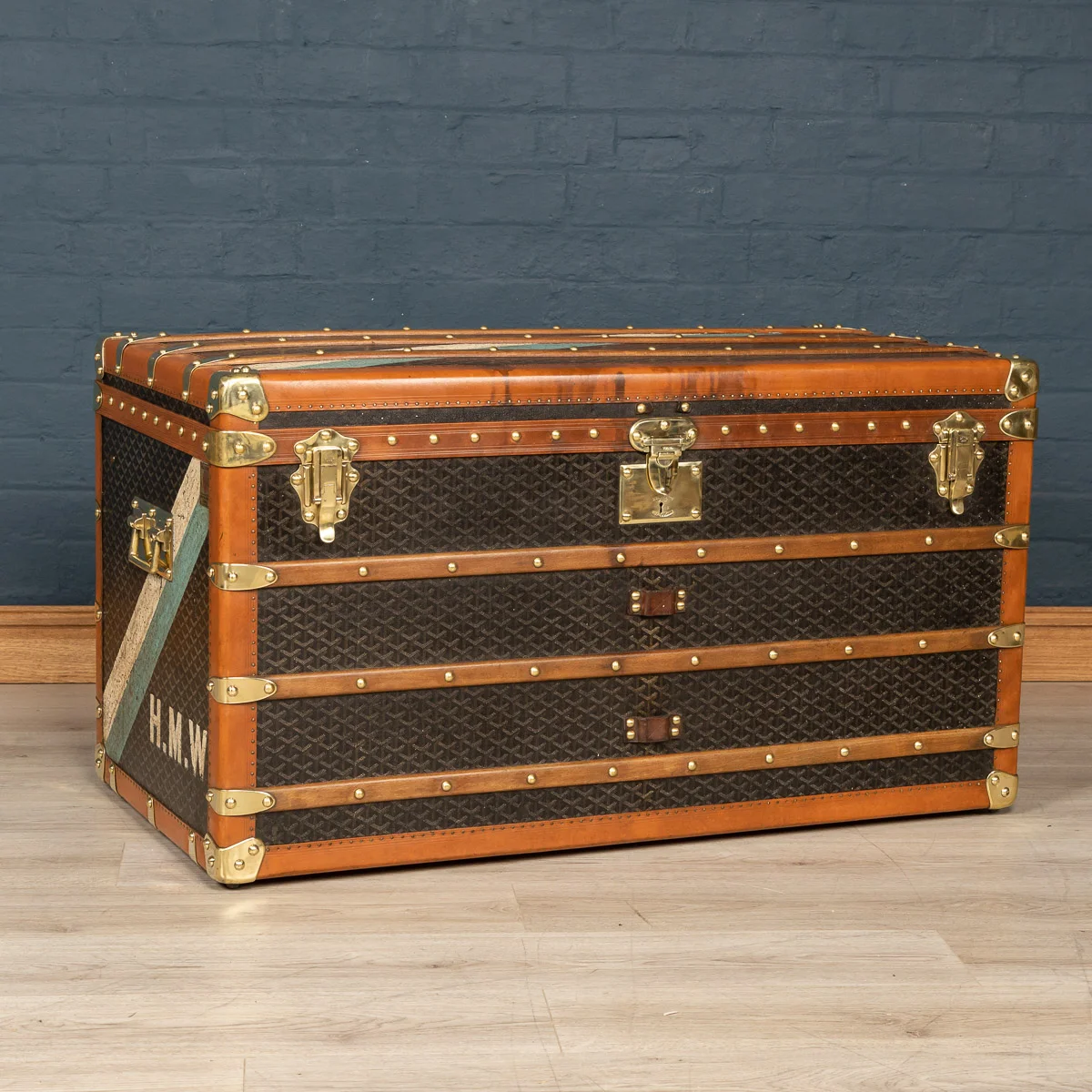 A Goyard trunk, France, circa 1910