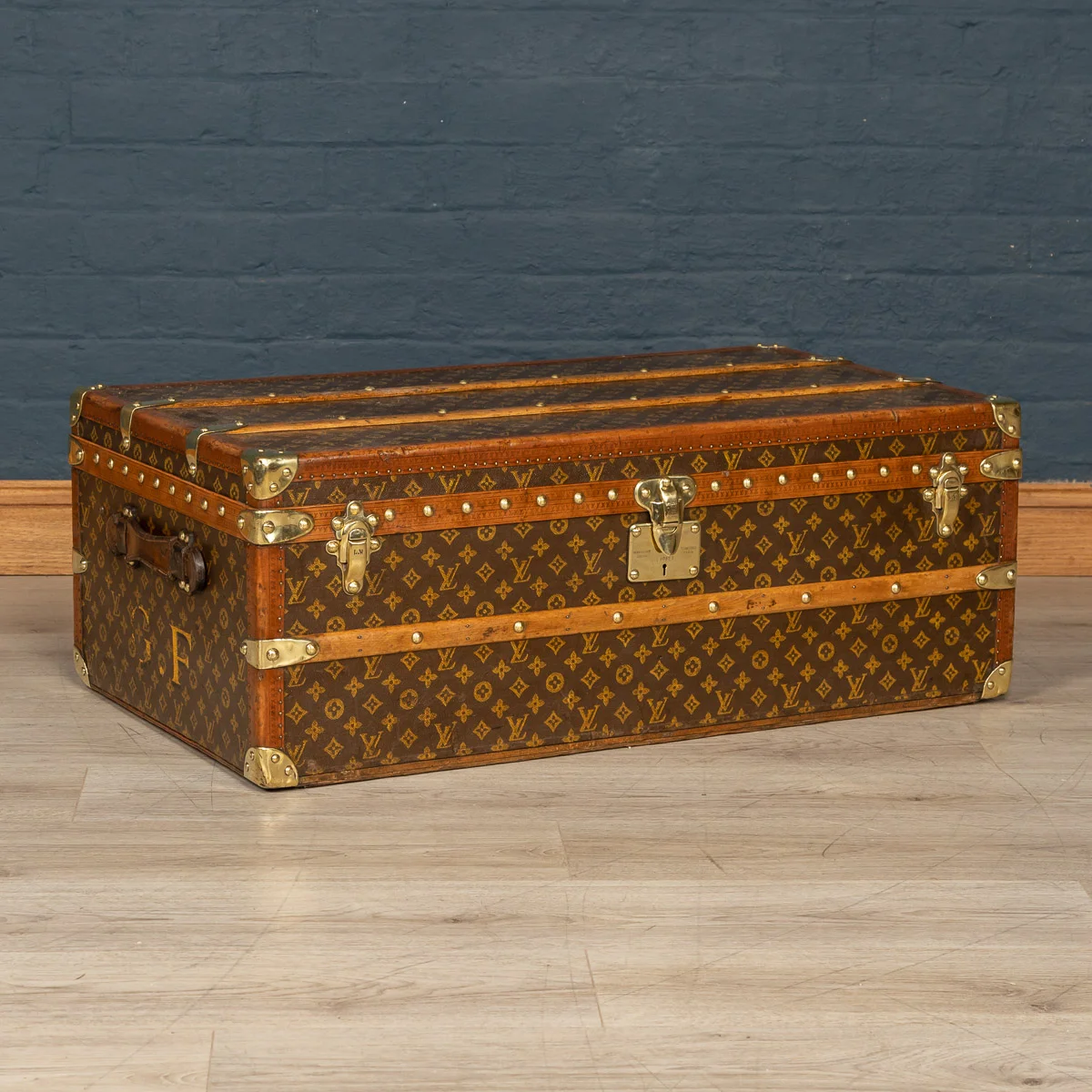 A Louis Vuitton cabin trunk in monogrammed canvas, France, circa 1930