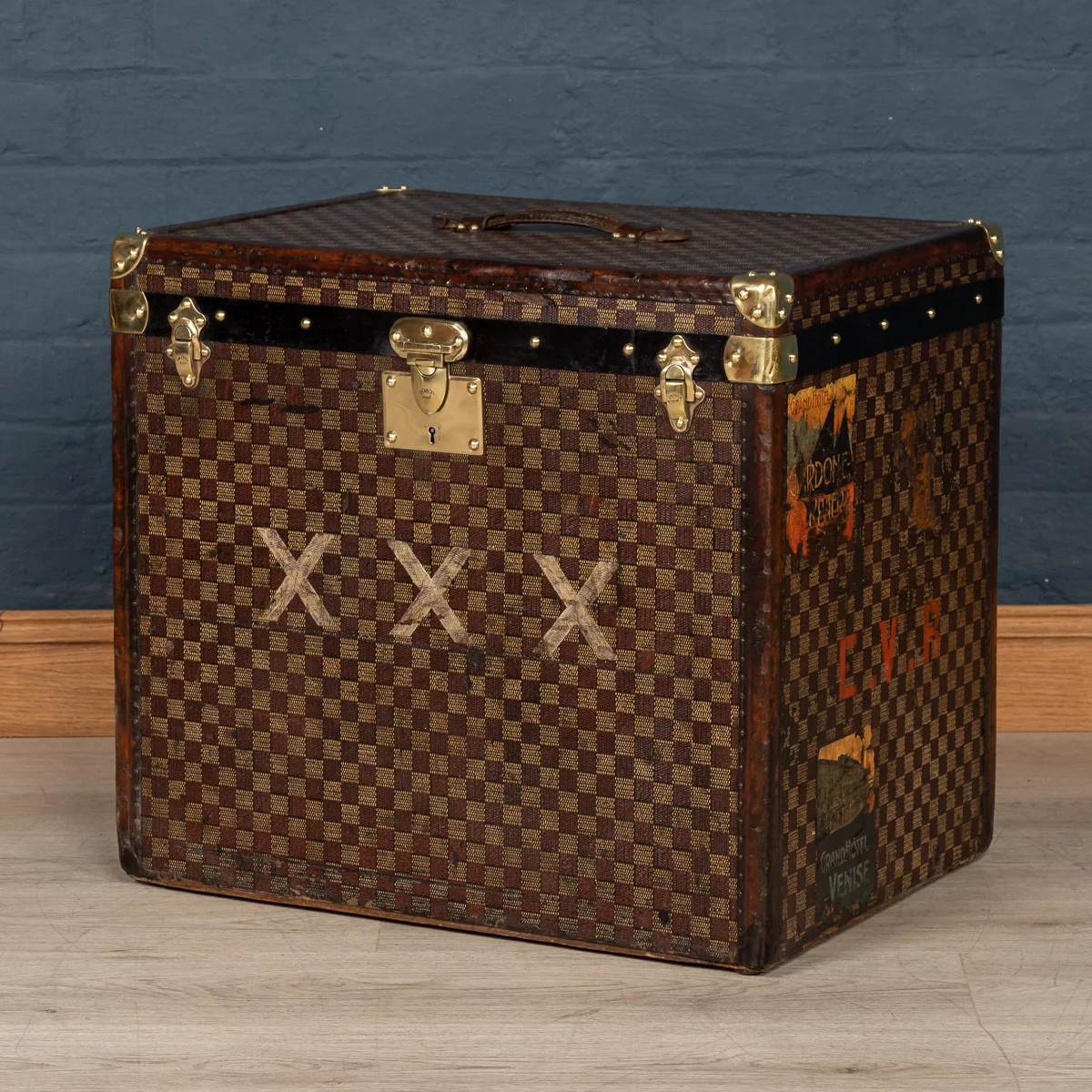 A Goyard hat trunk, France, circa 1900