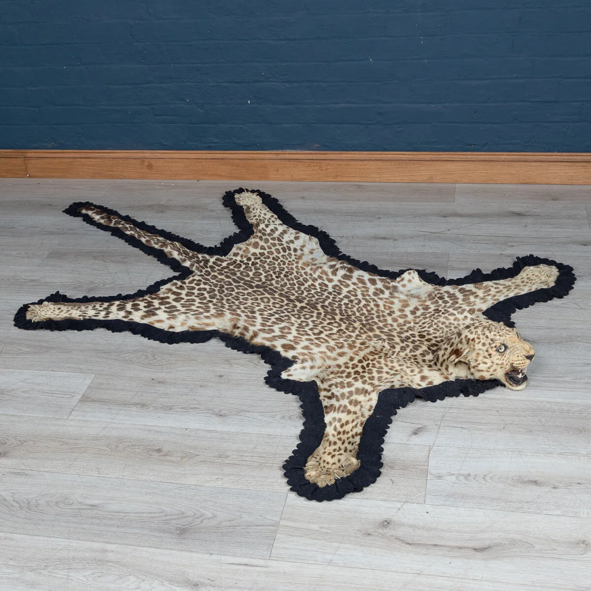 A leopard skin rug by Van Ingen & Van Ingen, Mysore, India, circa 1934
