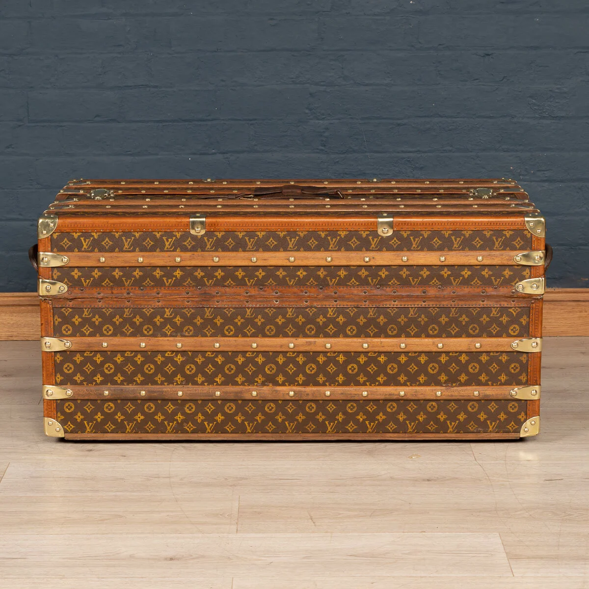A Louis Vuitton "ideal" trunk in monogram canvas, France, circa 1900