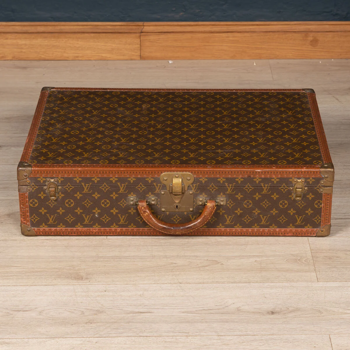 A Louis Vuitton suitcase in monogram canvas, France, circa 1970