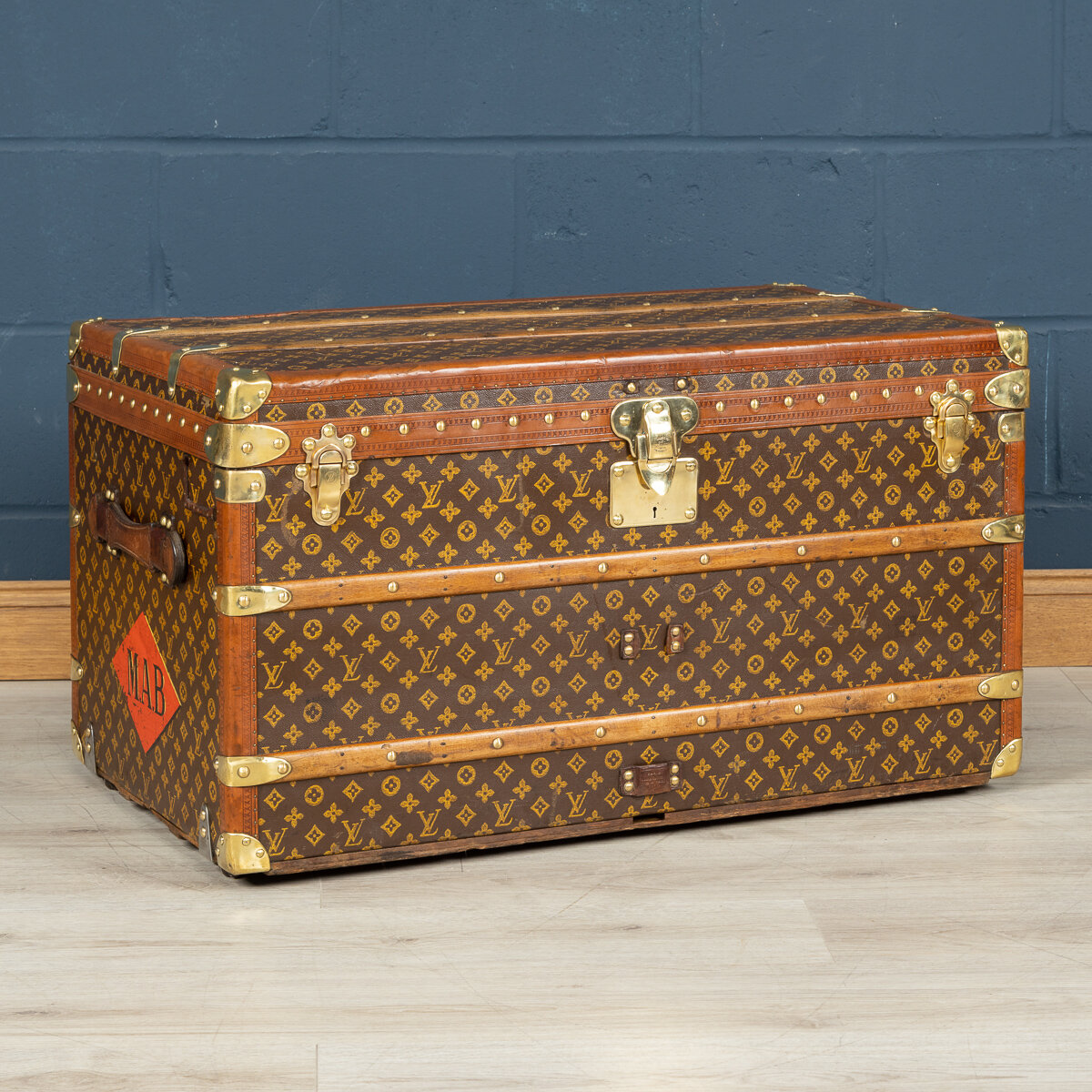 A Louis Vuitton trunk in monogrammed canvas, France, circa 1920