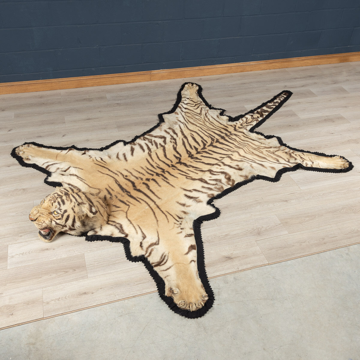 A tiger skin rug, Van Ingen & Van Ingen, Mysore, India, circa 1940