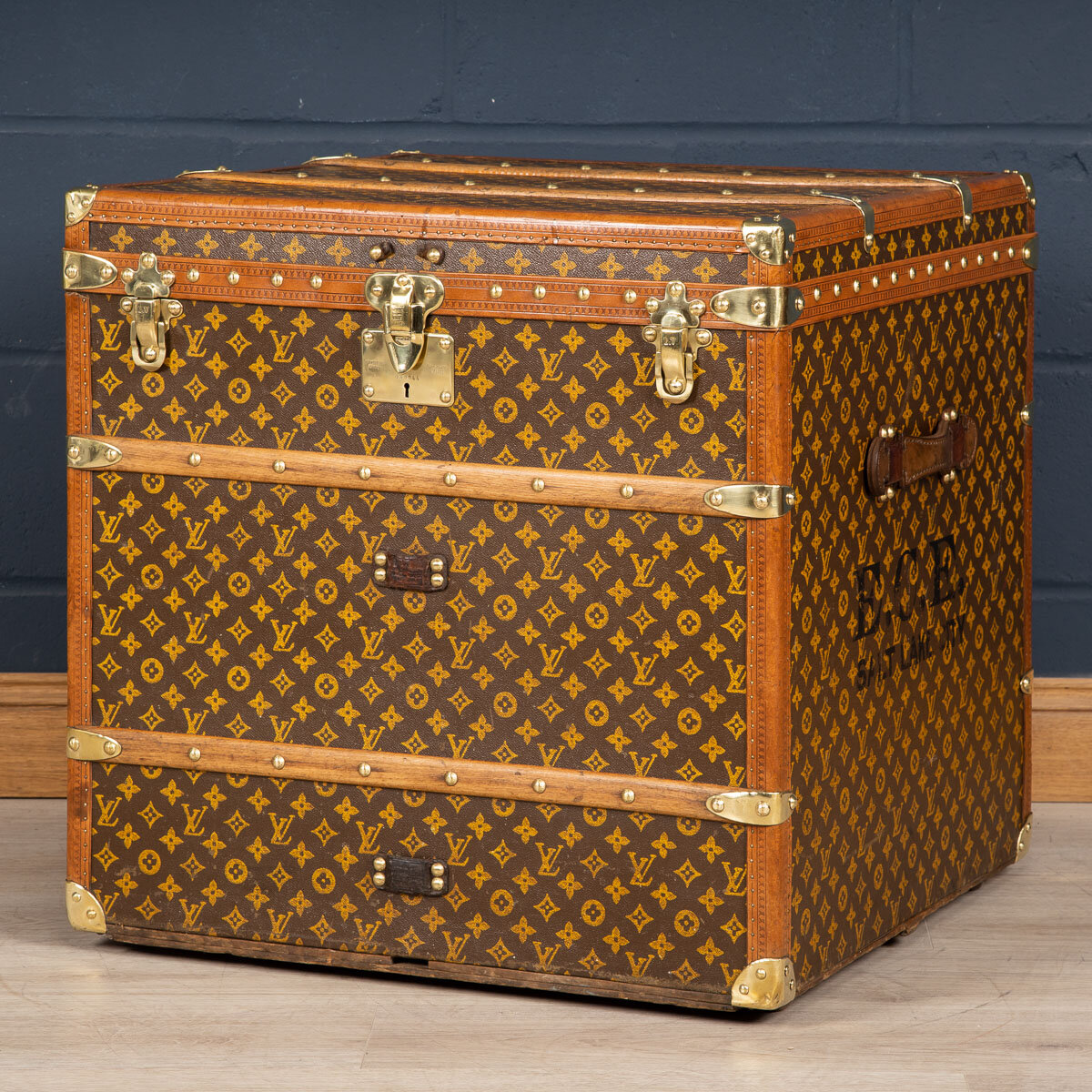 A Louis Vuitton cube trunk, France, circa 1900