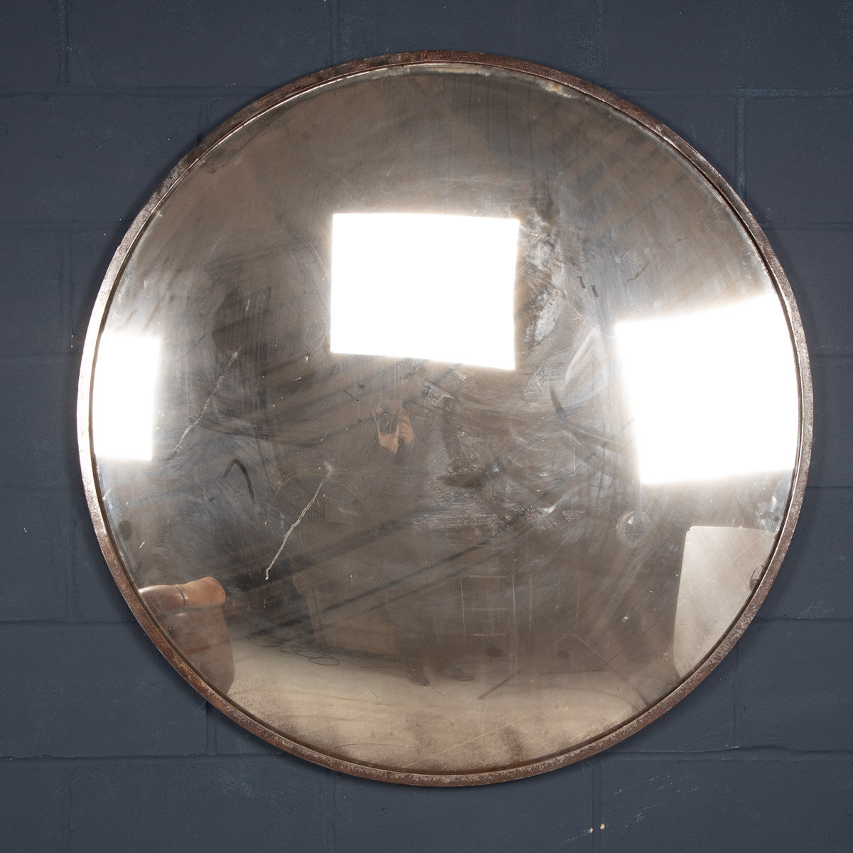A large convex railway mirror, Czechoslovakia, mid 20th century