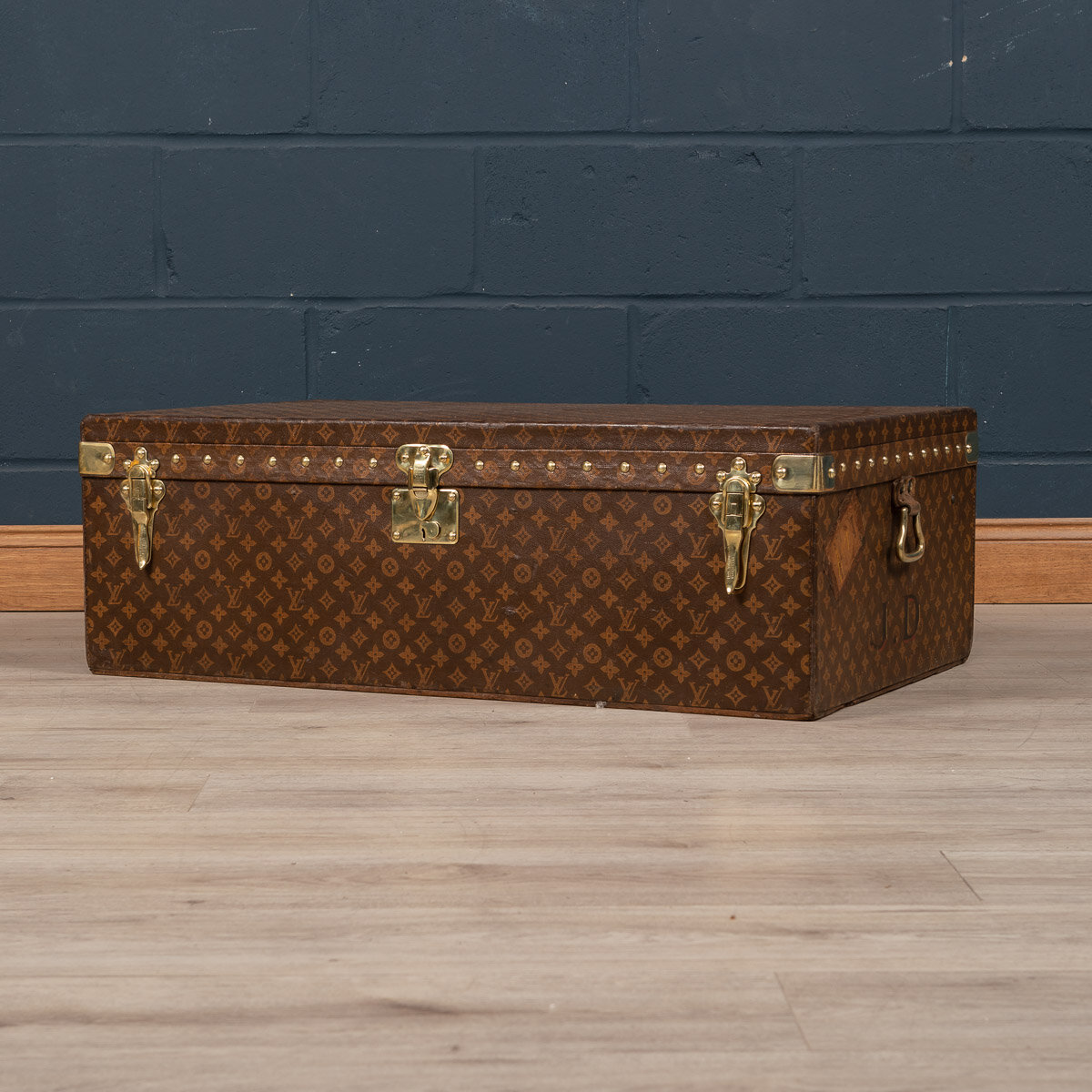 An extremely rare Louis Vuitton car trunk in monogram canvas, France, circa 1910