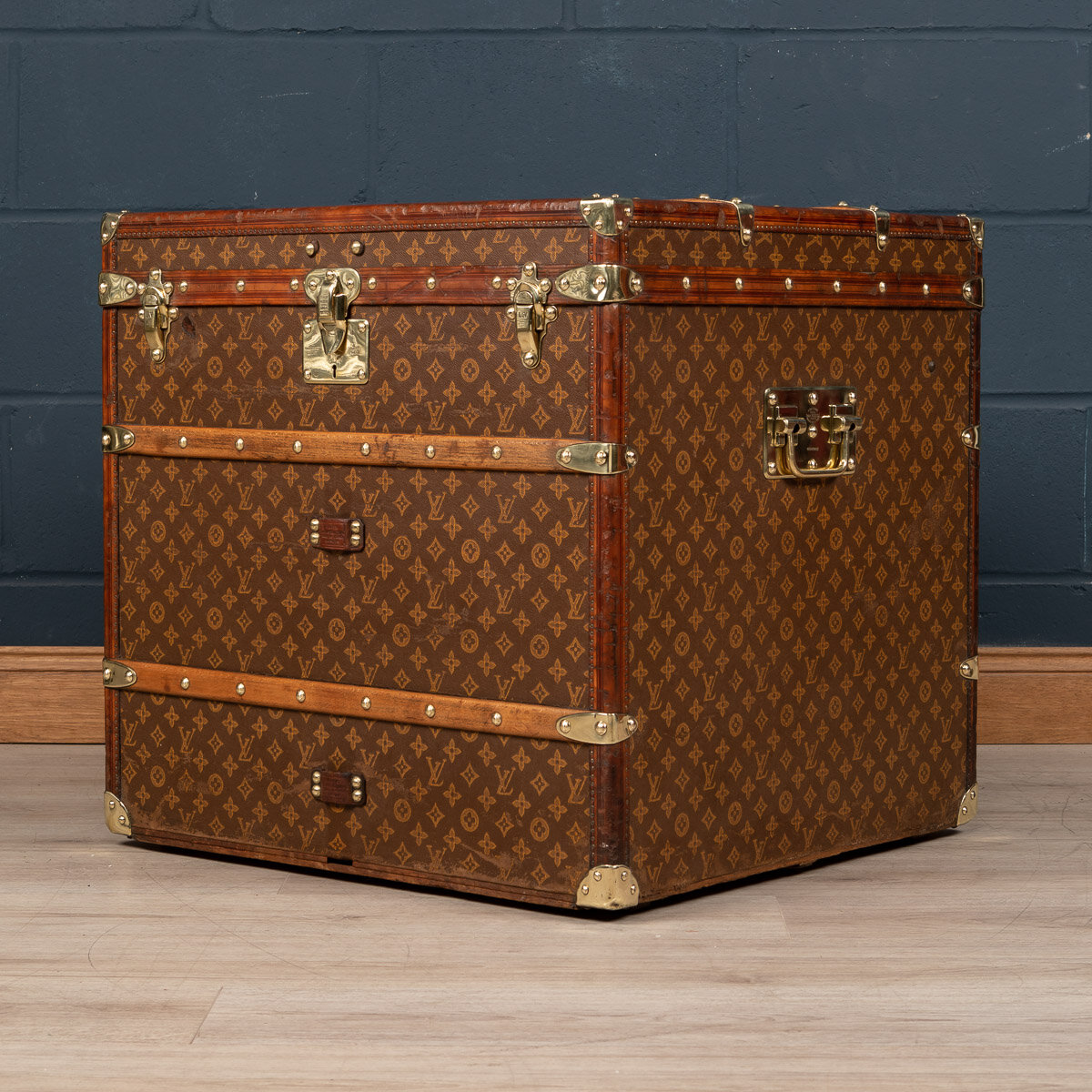 A Louis Vuitton cube trunk, France, circa 1900