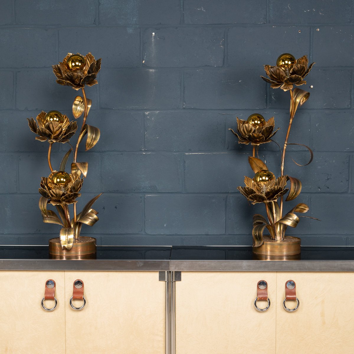 A pair of table lamps by Maison Jansen, France, circa 1970