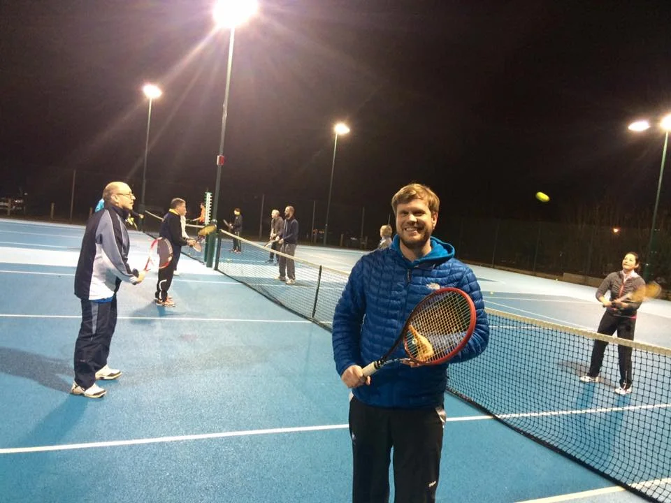 Tim at the first Cardio session of the year (Jan 16)