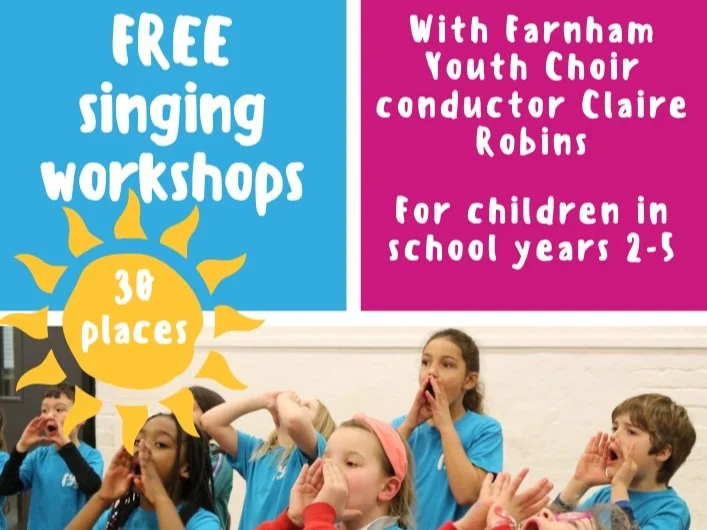 FREE summer holiday singing workshops - places still available