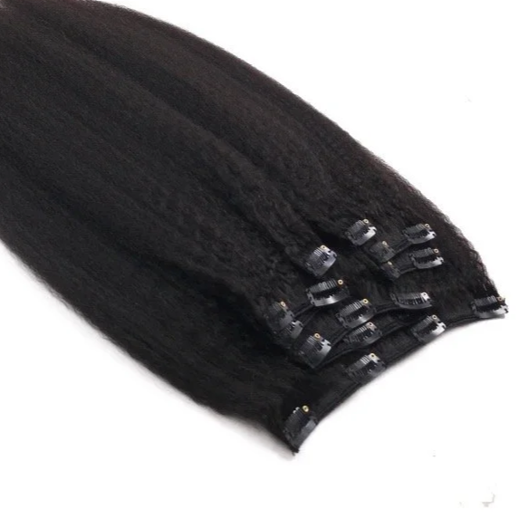 Kinky Straight Clip-In Hair
