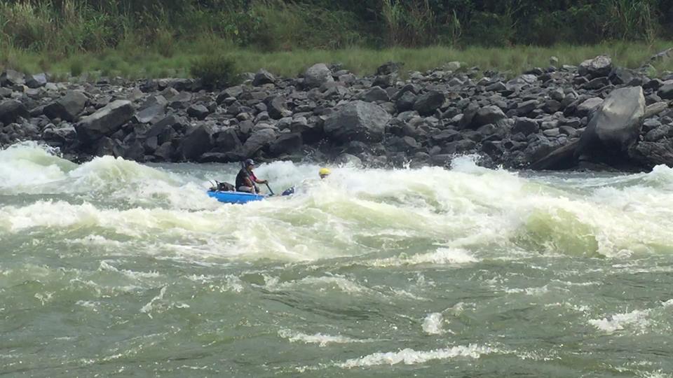 LEVEL 3-CLASS III RAPIDS: Waves up to four feet and narrow passages that send the boat shimmying and water gushing over its sides. Plenty of excitement.