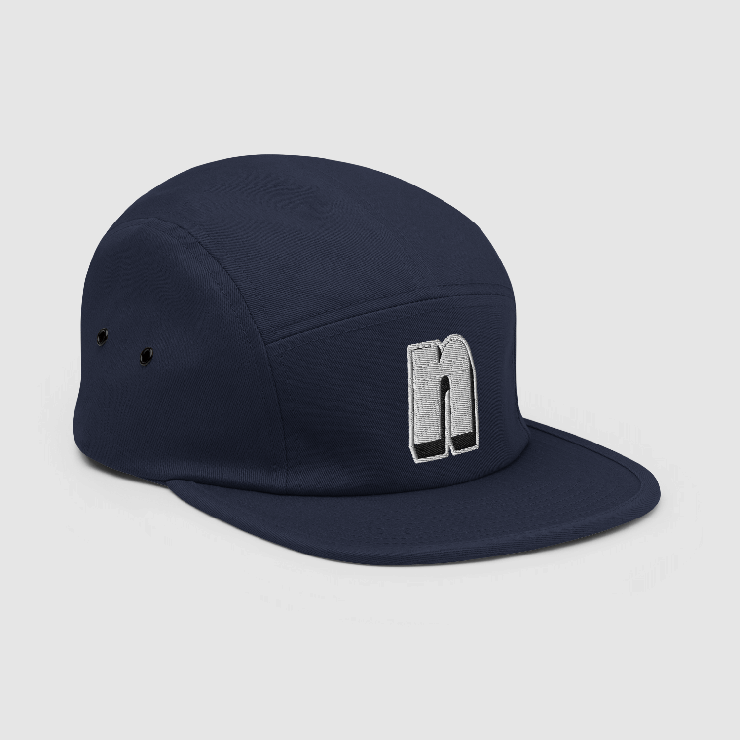 'N' Navy 5 Panel Cap Image_Five Panel Cap 6.png
