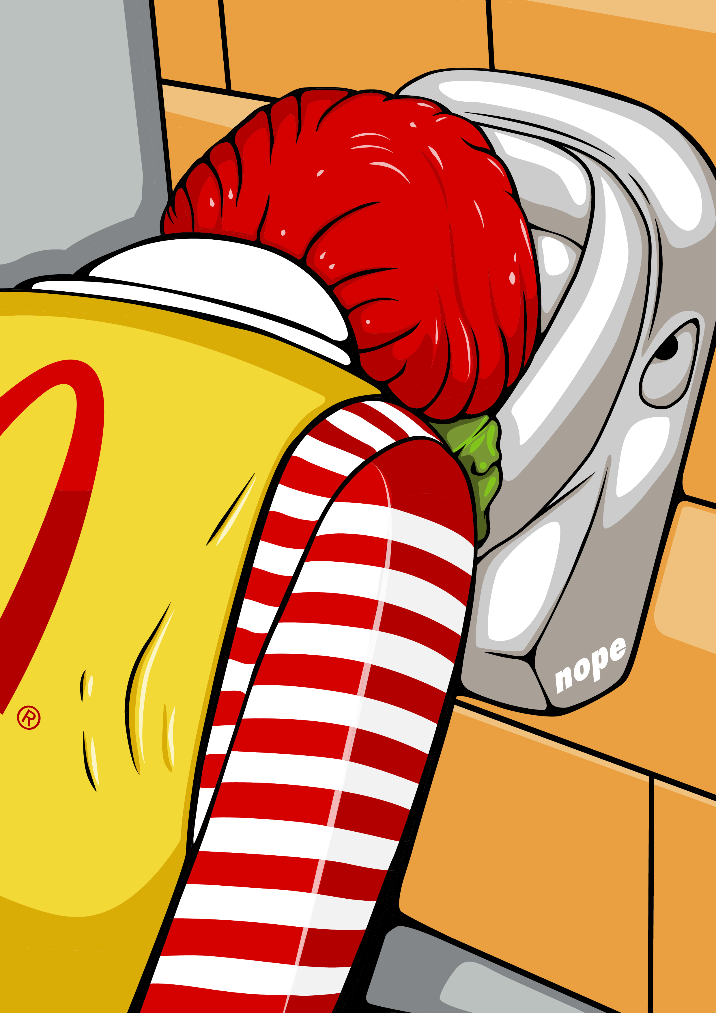 Ronald McDonald Giclee Fine Art illustration orignal artwork