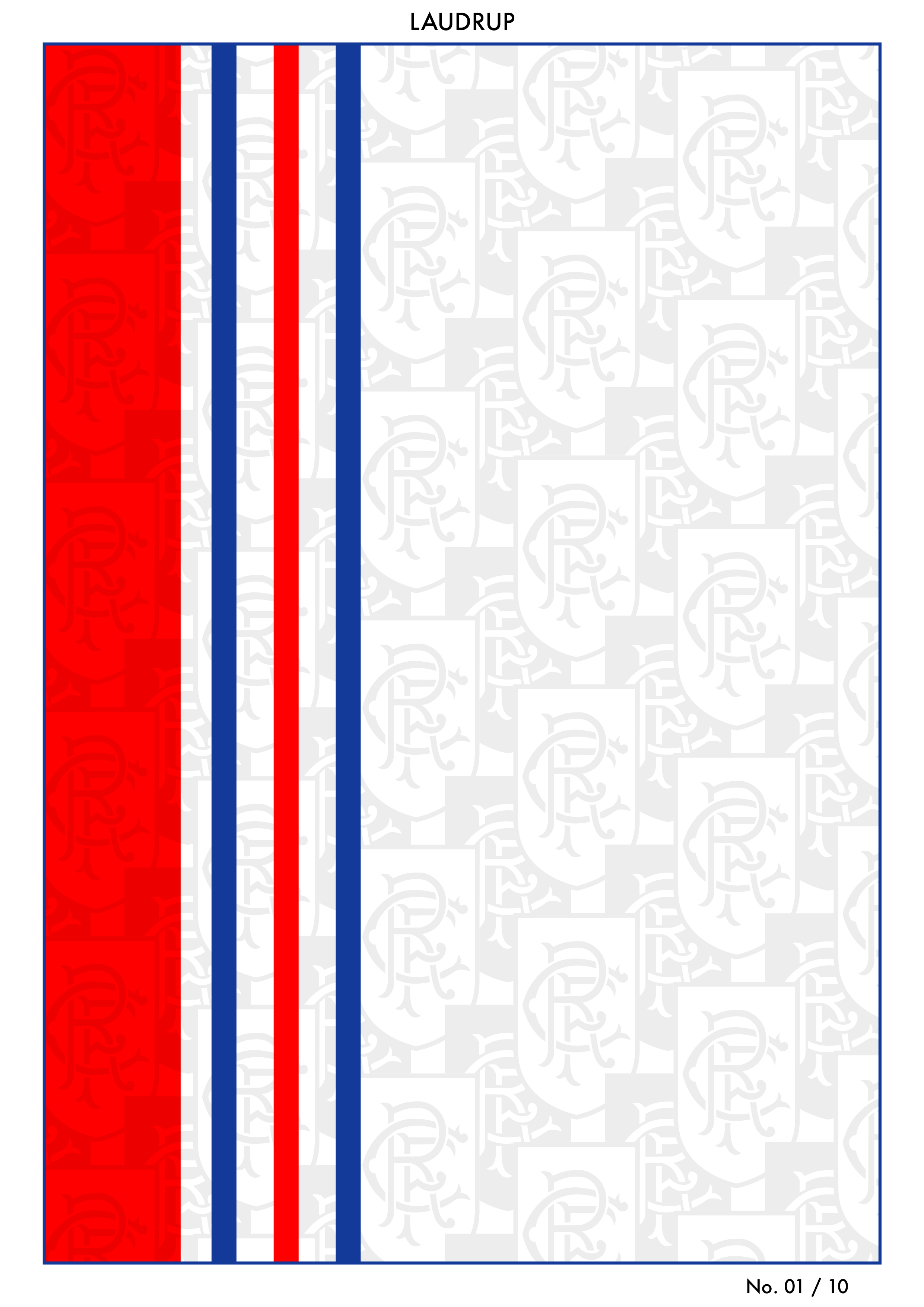 Glasgow Rangers 1996 Away Football Shirt Print Design