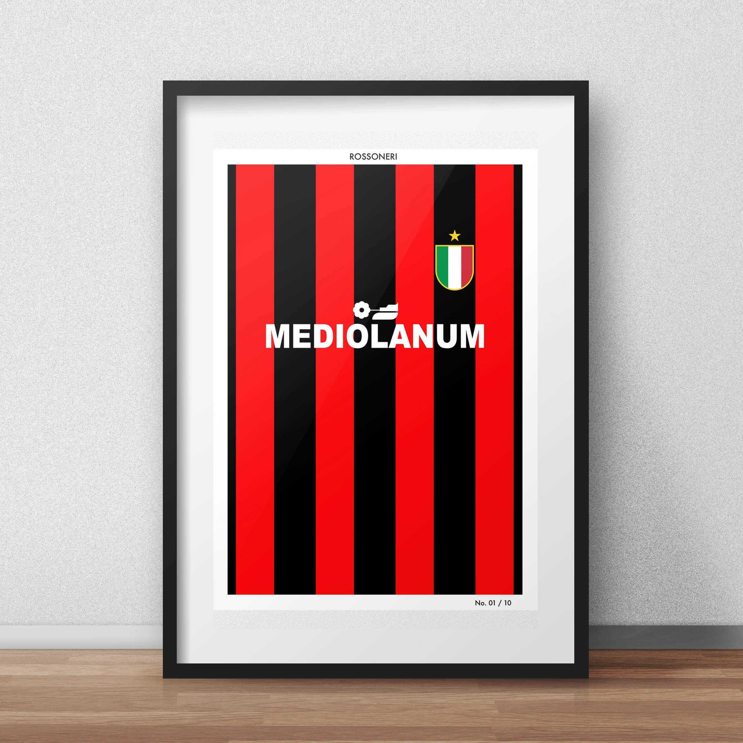 a.c milan 1988 home shirt print