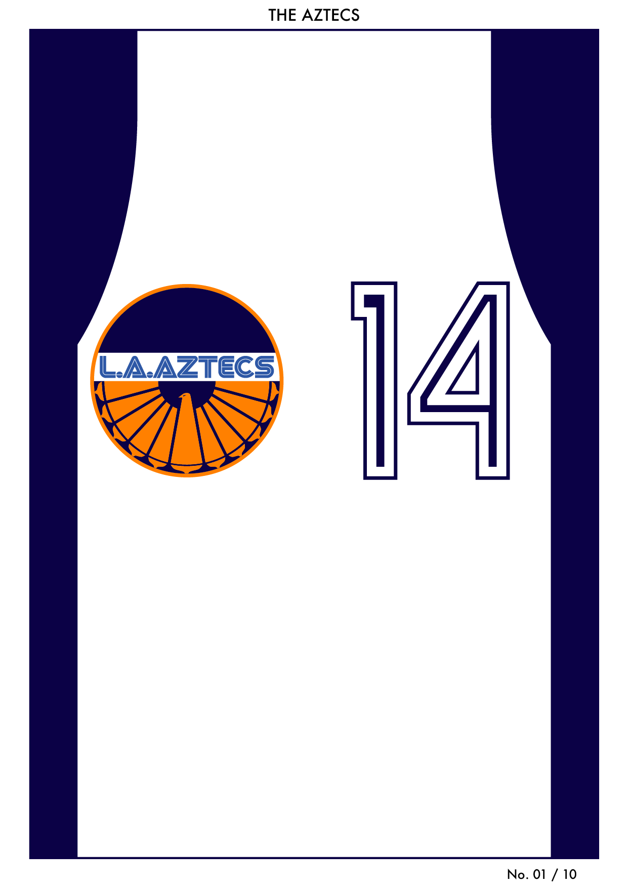 LA Aztecs Retro Shirt Print Design
