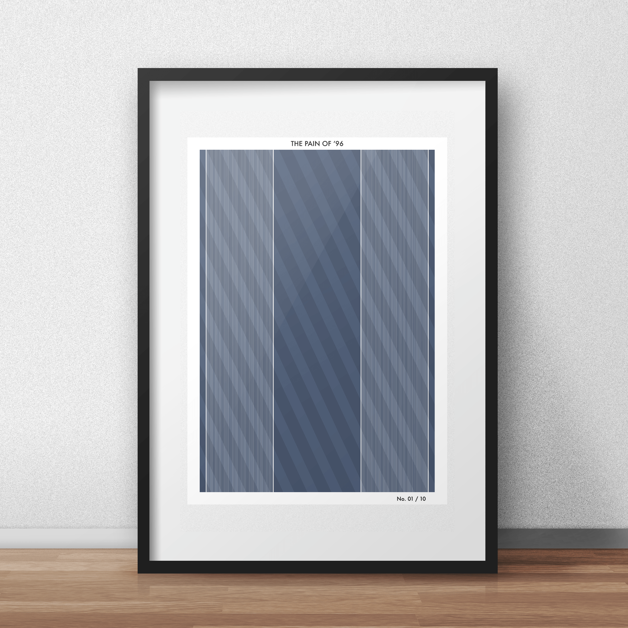 THE PAIN OF '96 - England limited edition retro football shirt giclee fine art print