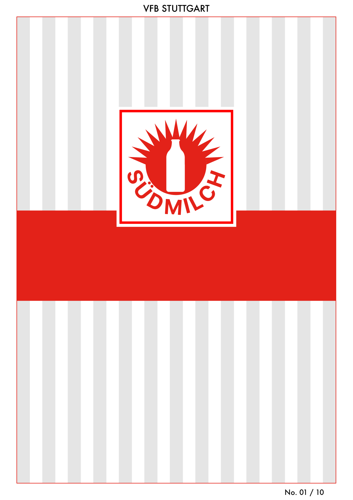 VFB STUTTGART - VfB Stuttgart retro football shirt fine art print design