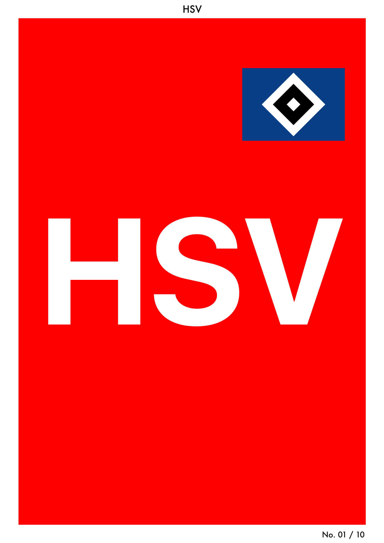 HSV - HSV Hamburg retro away football shirt fine art print design