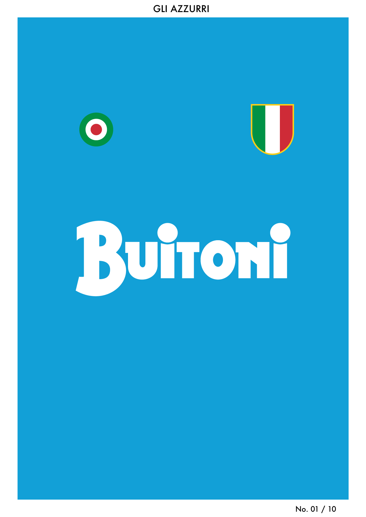 Maradona Napoli Retro Football Shirt Print