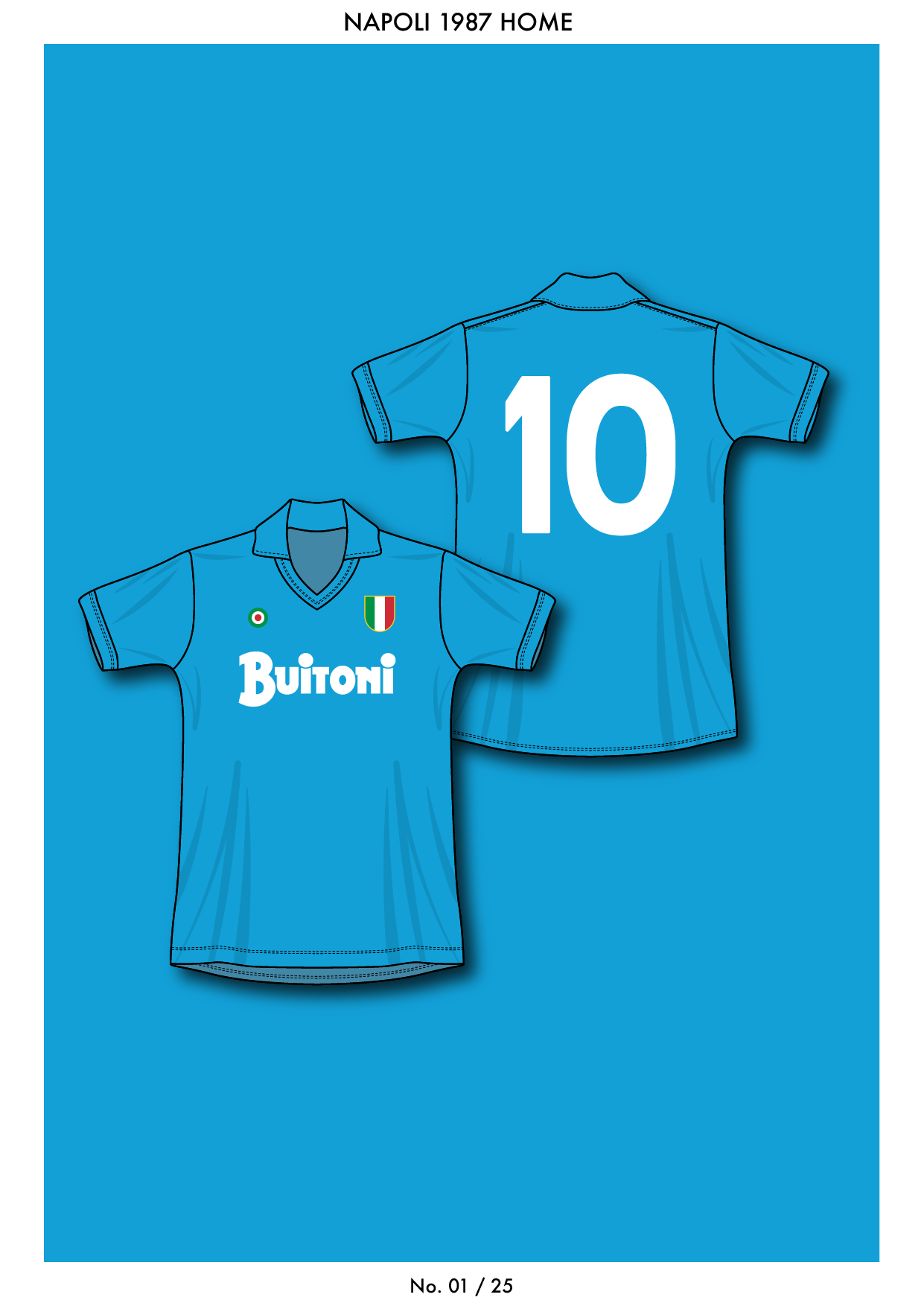 NAPOLI RETRO 1987 HOME SHIRT DESIGN