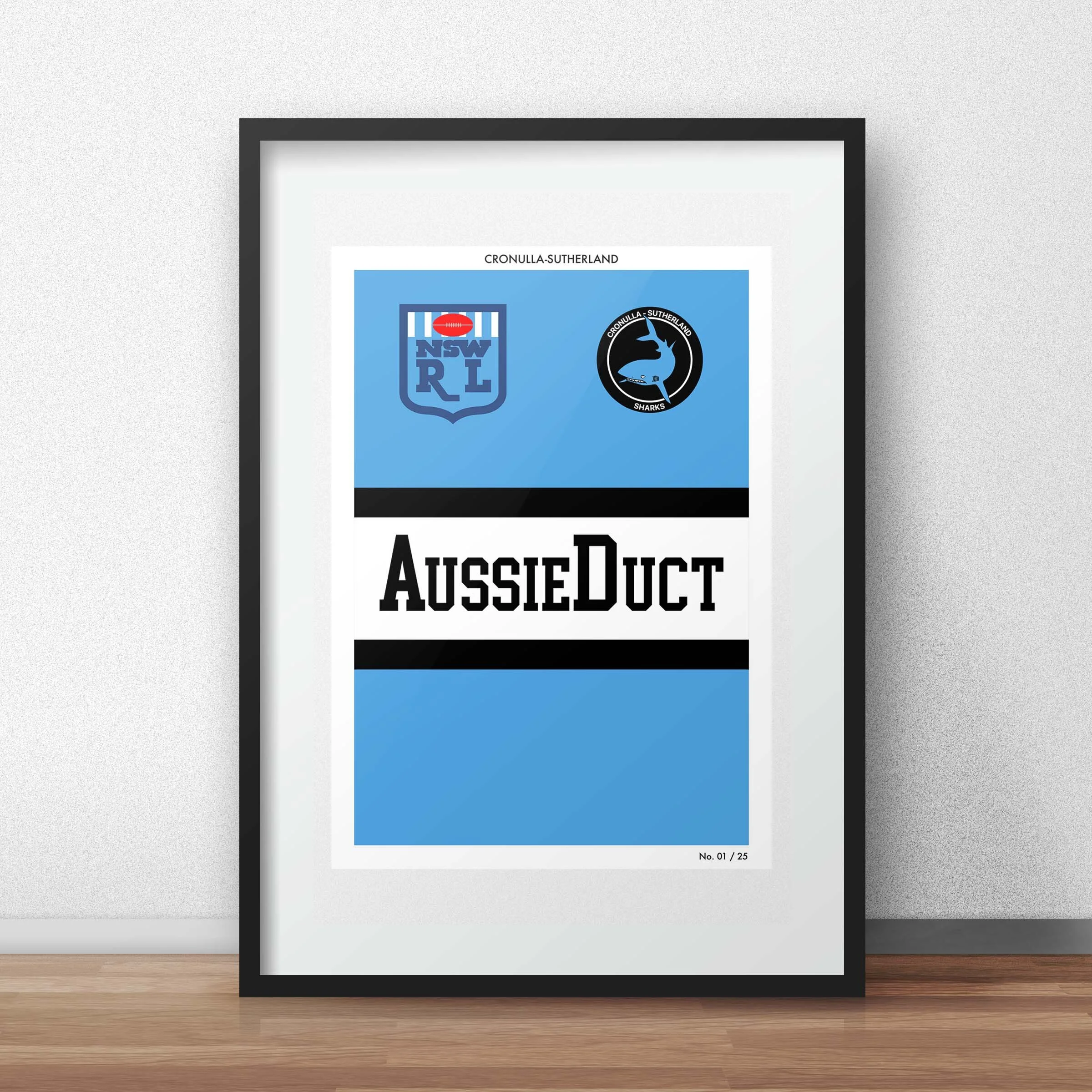 CRONULLA SUTHERLAND - Cronulla Sharks Rugby League limited edition giclee fine art print