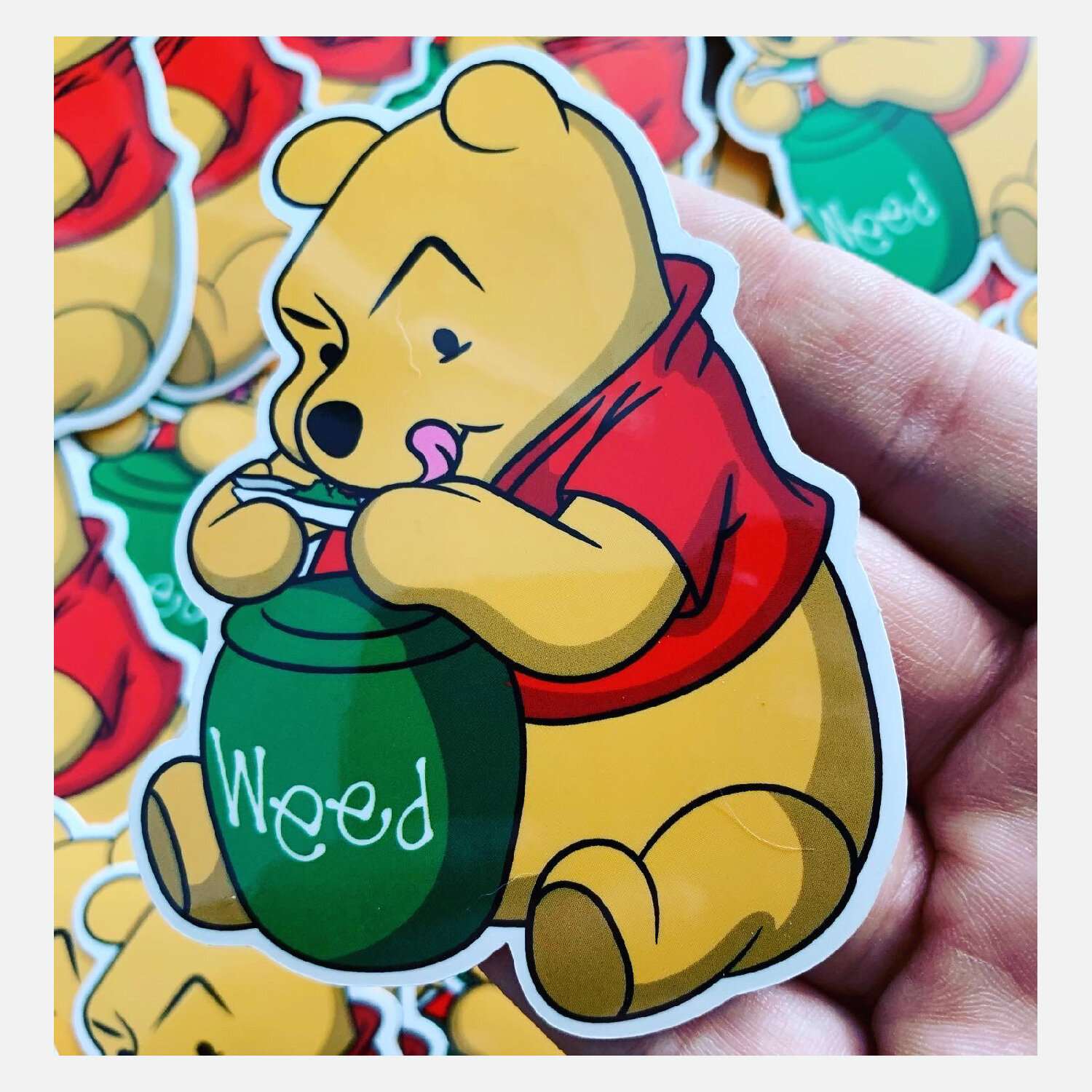 420 Pooh Sticker Pack - Die Cut Stickers 3 & 6 Pack — Nope - No Ordinary  People Exist