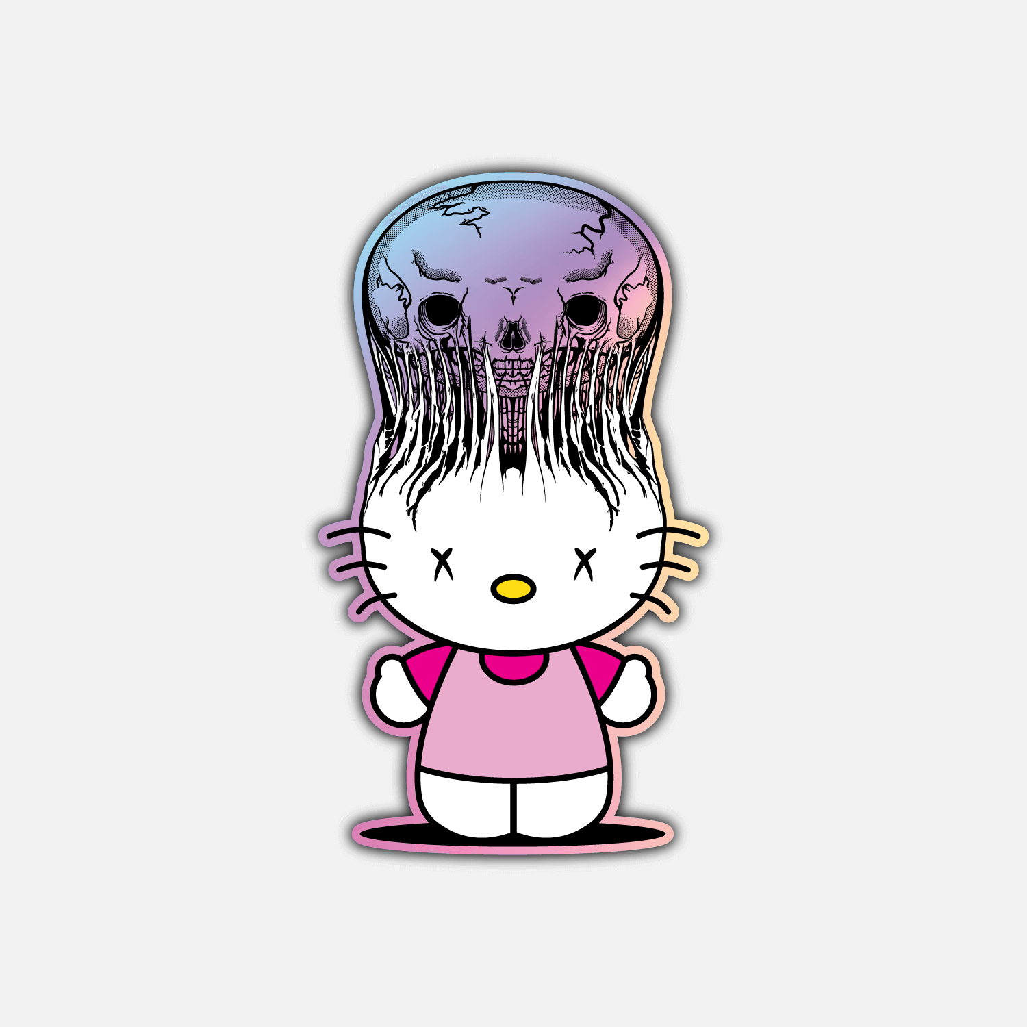 Hell No Kitty Volume 1 Die Cut Holographic Vinyl Sticker Nope No Ordinary People Exist Hell No Kitty Volume 1 Die Cut Holographic Vinyl Sticker Nope No Ordinary People Exist