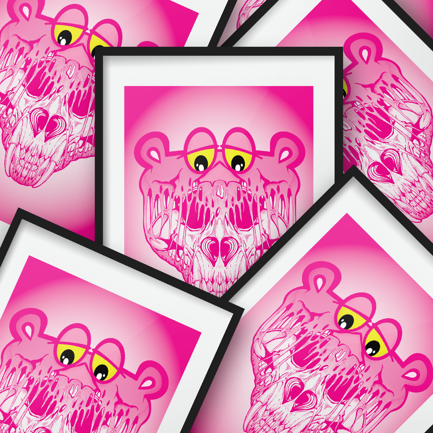 Pink Panther Pop Surrealism art print — Nope - No Ordinary People Exist