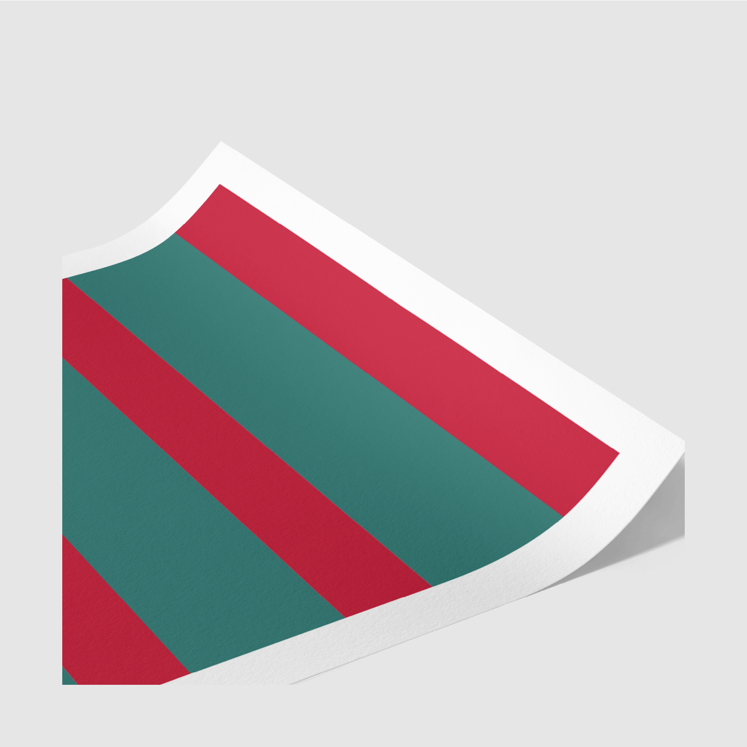 Limited edition 1989 Cardinal & Myrtle rugby league art print – rolled edge detail.